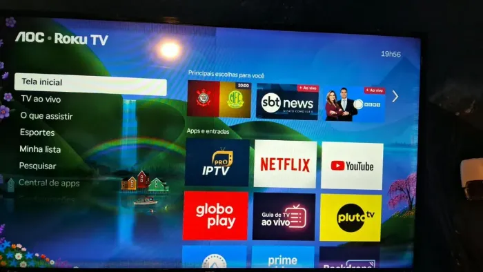 Televisão AOC 43 polegadas Roku Tv