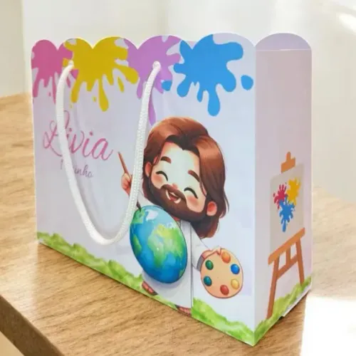 SACOLAS O MAIOR PINTOR DO MUNDO / MENINA / PEGUE E MONTE / LEMBRANCINHA