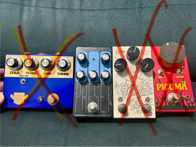 Pedais de guitarra em promoção