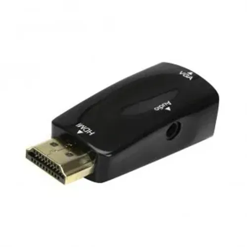 CONVERSOR DE VIDEO HDMI M x VGA F C/ CABO DE AUDIO P2 075-0822 5+