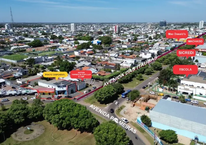 Ponto Comercial de Esquina 875m² - Avenida Movimentada Sinop