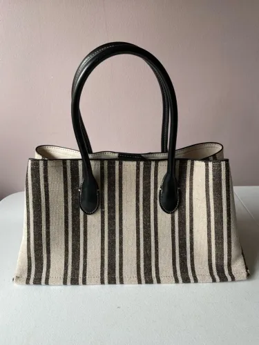 Bolsa de Tecido Estruturado Marca Zara