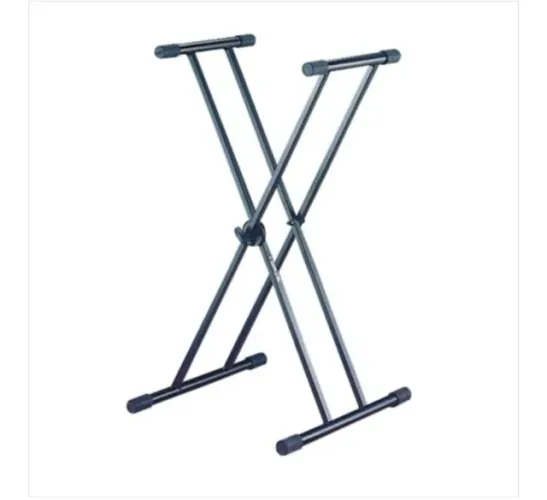 SUPORTE PARA TECLADO  E PIANO QUIKLOK T-20 EM X HASTE DUPLA PROFISSIONAL