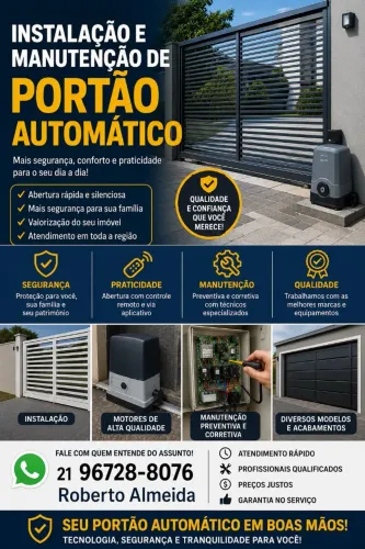 Portão Automático | Instalação, Manutenção e Conserto Rápido