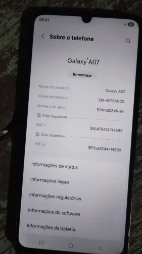 Vendo Samsung a07
