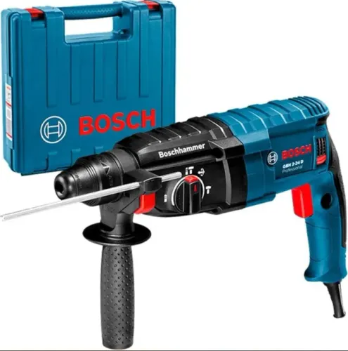 Martelete Bosch Rompedor e Perfurador GBH 2-24 D 820W 220V com maleta