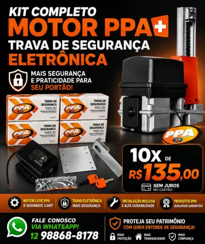 Motor e trava pra portões automáticos 
