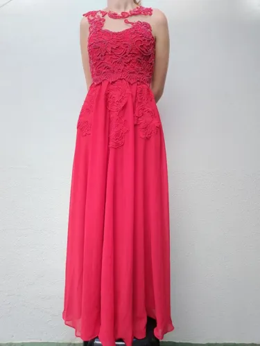 vestido longo vermelho festa