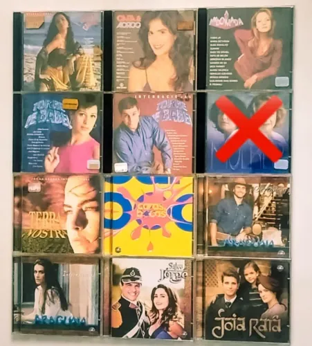 Lote kit CDs CD trilha sonora de Novelas Globo Anos 90 2000