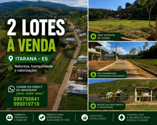 OPORTUNIDADE! Terreno 600m² Itarana bairro nobre alto padrão
