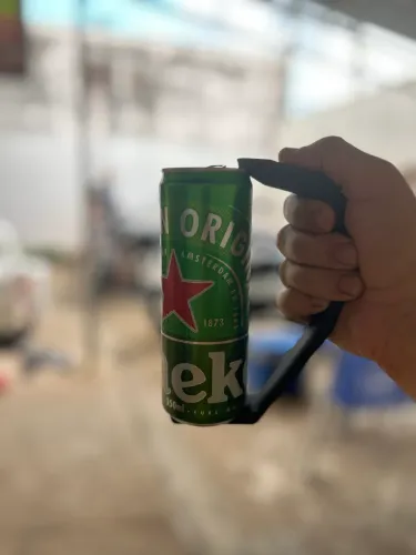 Suporte para lata de cerveja 350ml gelada por mais tempo