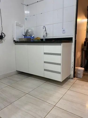 Armário de pia sem mármore 