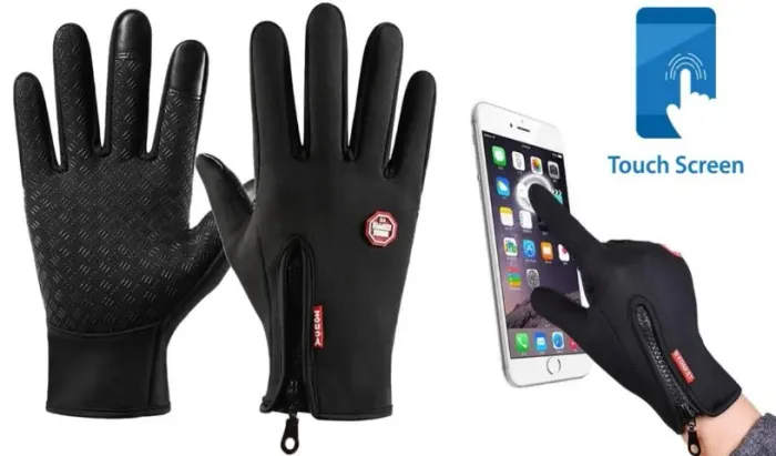 Luvas de Motoqueiro e Cliclista Com Dedos Touch Screen Inverno - Tamanho G - Produto novo 