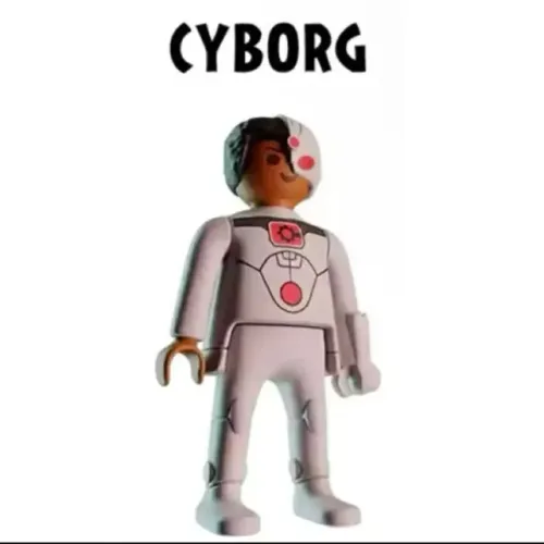 cyborg coleção kinder ovo playmobil completo