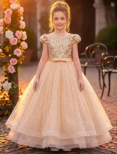 Vestido Infantil Formal Dama De Honra De Casamento e Festas..