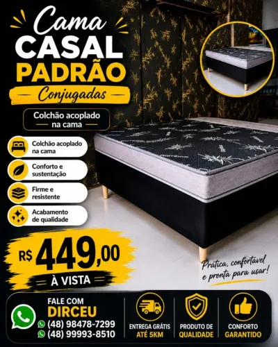 Vendo camas casal padrão conjugadas
