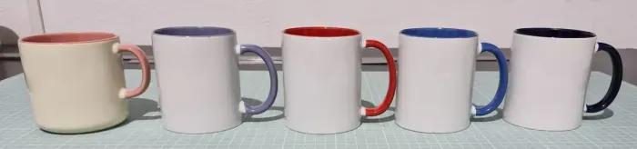 Lote 13 Canecas Coloridas Para Sublimação 325ml + Caixinhas