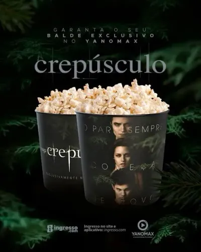 Balde de pipoca crepúsculo