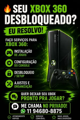 SERVIÇOS PARA XBOX 360