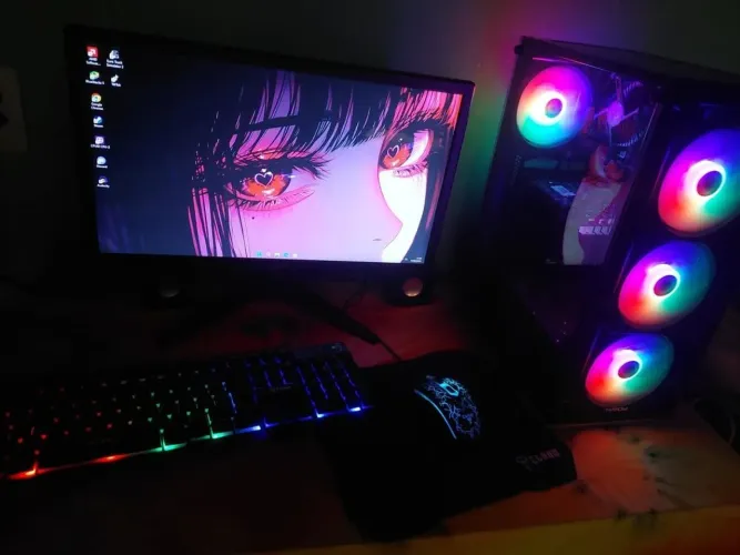 PC Gamer Completo com Monitor + Kit Gamer RGB