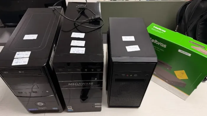 Lote de Informática | 3 CPUs + Gravador Digital Intelbras