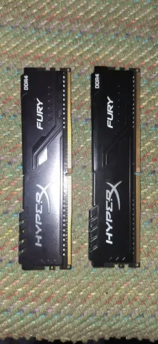Memórias HyperX Fury Black DDR4 16GB (Kit 2x 8GB 2666MHz CL16)