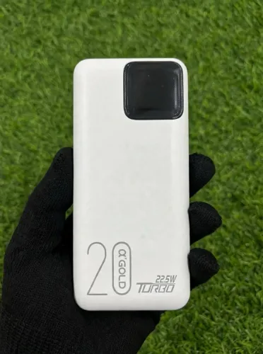 Power Bank 20000mAh AGOLD BTE-37 22.5W Turbo Display Digital 2 Cabos Embutidos