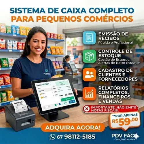 Pdv Caixa para Comercio Sem Mensalidade
