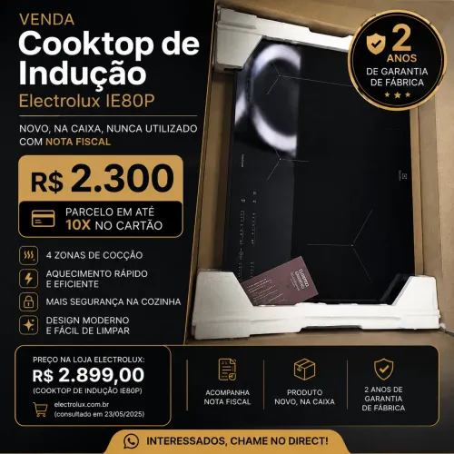 Cooktop de Indução Electrolux IE80P 4 Zonas