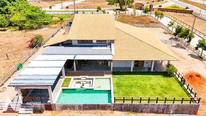 Casa em cond. Rancho Aliança, 4 suítes, área const. de 320 m2 e terreno de 3.258