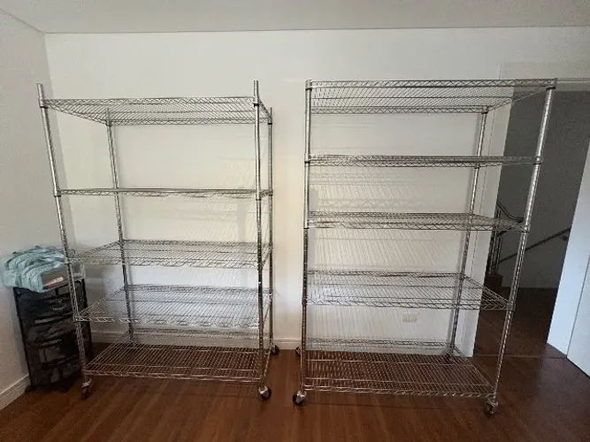Estante aço aramada cromada 5 prateleiras