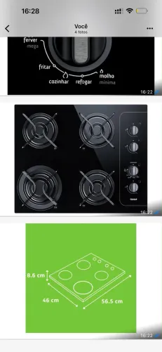 FOGÃO CONSUL COOKTOP NA CAIXA  DIVIDO NO CARTAO 