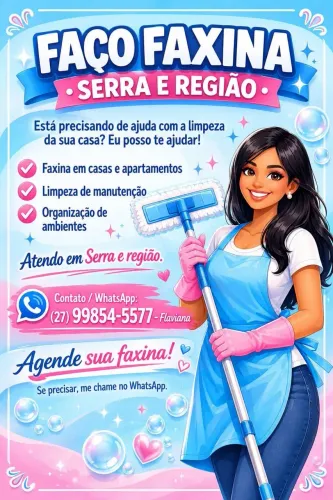 Faxineira em Serra e Região