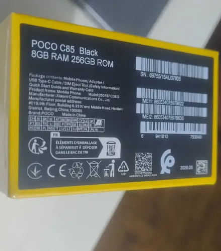 Celular Poco 256GB - 8 Ram 
