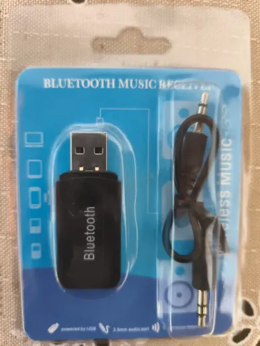 adaptador Bluetooth USB com cabo P2,