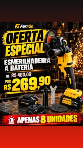 Esmerilhadeira a bateria