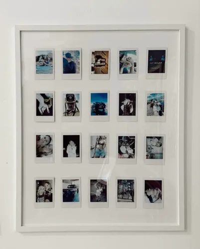 Quadro de fotos polaroids originais