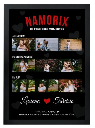 Quadro personalizado casal