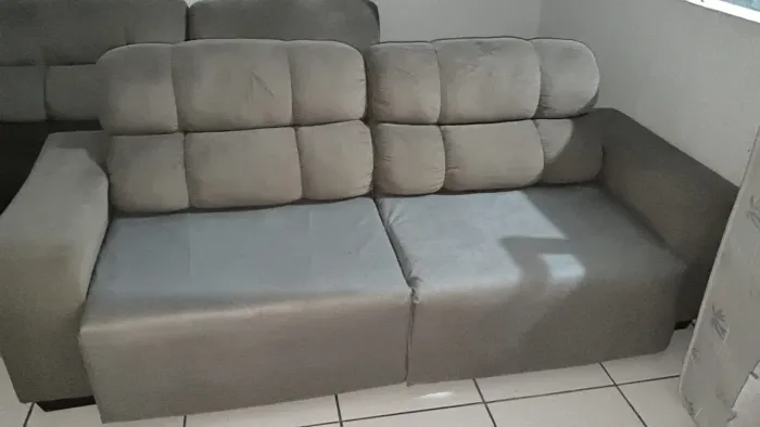 Sofá retrátil e reclinável 4 lugares 