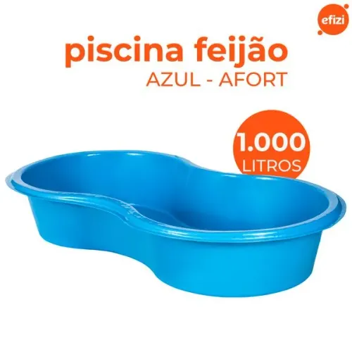 Piscina de fibra feijãozinho 1.000 litros 