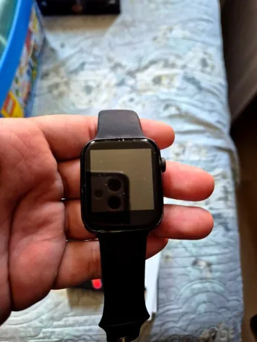 Relógio Smartwatch Preto com Caixa e Manual - Sem Carregador - Ótimo Estado