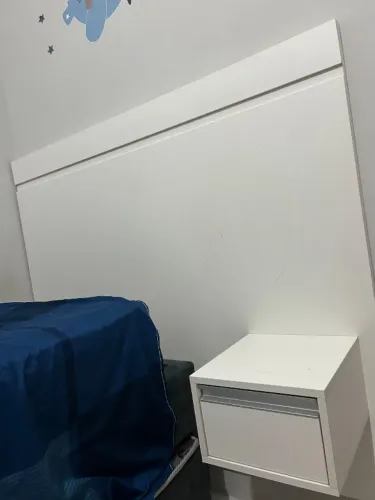 Cabeceira MDF com criado mudo