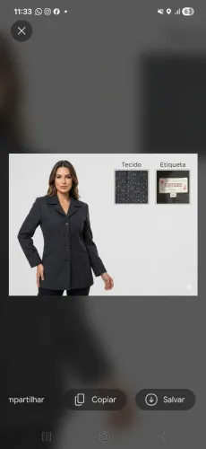 Blazer Feminino Gregory Elegante - Tamanho 40
