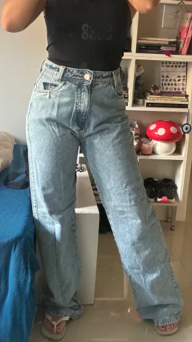 Calça jeans Wide