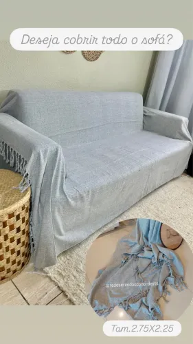 Manta para sofá 