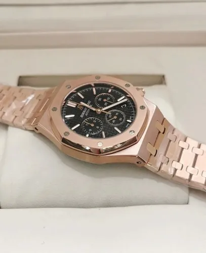 Relógio Audemars Piguet Royal Oak Rose Gold Quartzo Novo