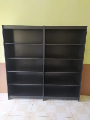 Kit 2 prateleira preta MDF