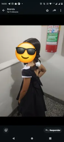 Vestido no tema Wandinha