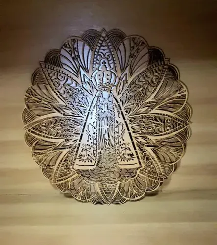 Quadro Decoração Nossa Senhora em MDF 60cm