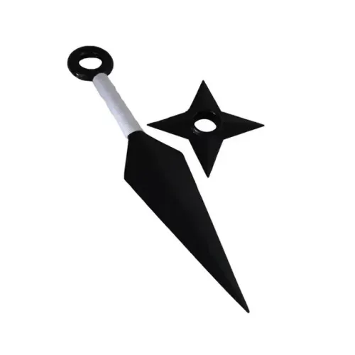 Kunai Naruto 23,5cm + Shuriken Ninja Anime